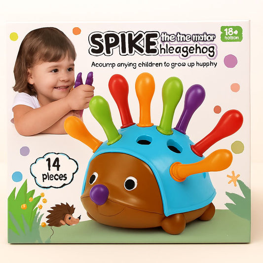 SPIKE Erizo de Motricidad Fina – Juguete Educativo Montessori 18M+