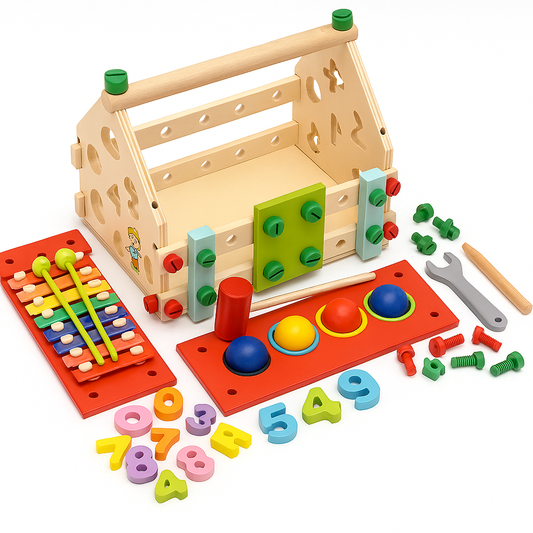 Casa Didáctica de Madera Montessori 8 En 1 - moviBé