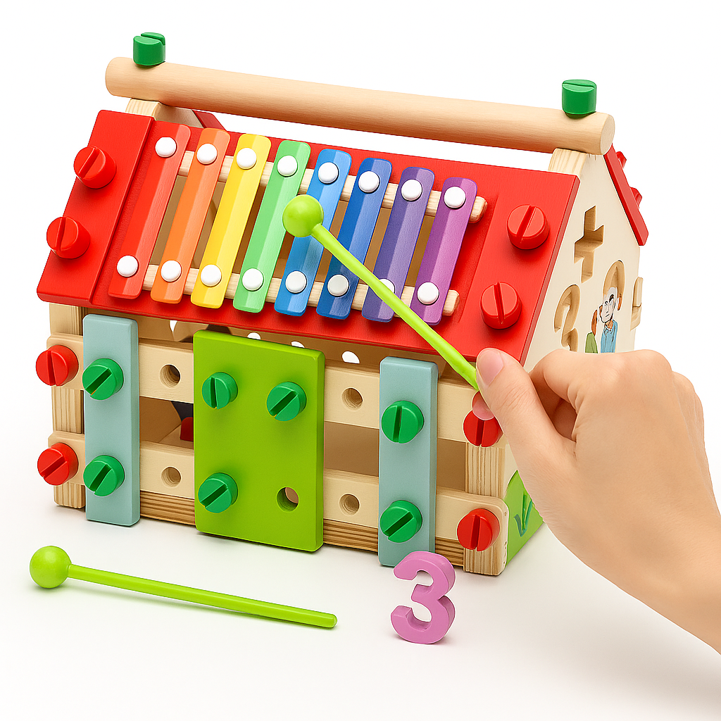 Casa Didáctica de Madera Montessori 8 En 1 - moviBé