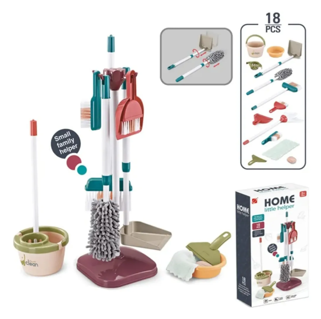 Juguete De Limpieza Set De Aseo Didáctico Infantil