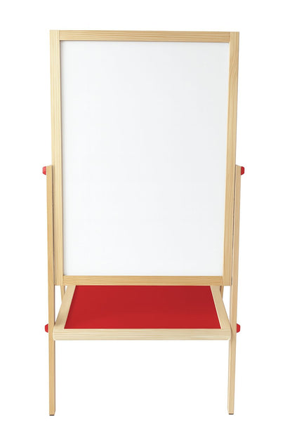 Pizarra Didáctica Magnética con atril doble cara con tiza y plumón