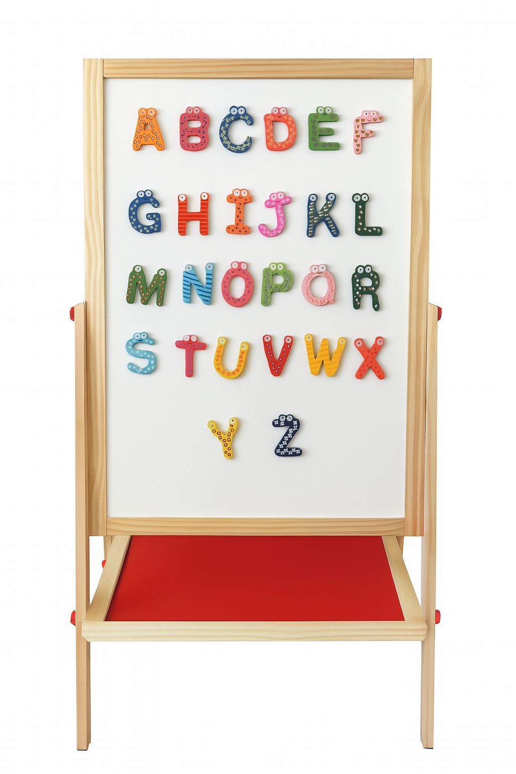 Pizarra Didáctica Magnética con atril doble cara con tiza y plumón