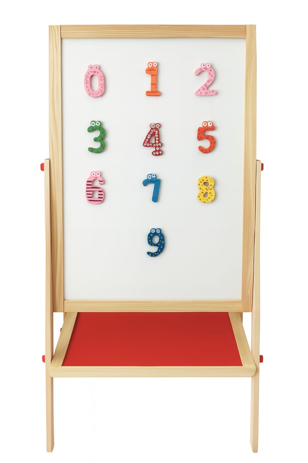 Pizarra Didáctica Magnética con atril doble cara con tiza y plumón