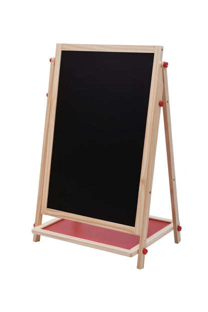 Pizarra Didáctica Magnética con atril doble cara con tiza y plumón