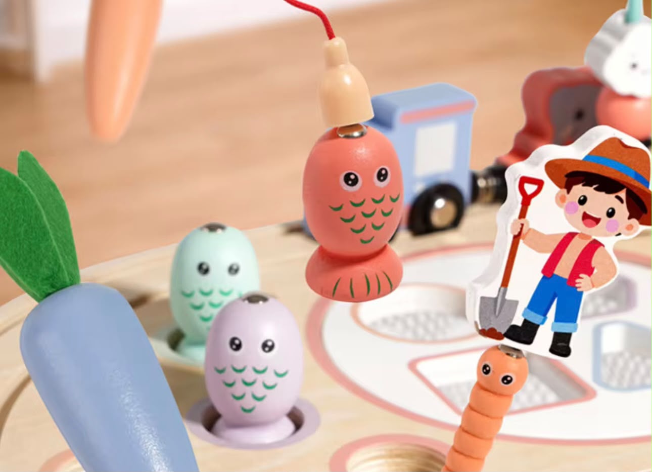 Mesa Didáctica Sensorial Infantil de Madera, 10 en 1