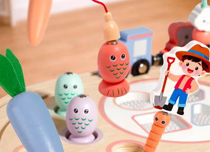 Mesa Didáctica Sensorial Infantil de Madera, 10 en 1