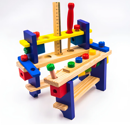 Banco de Trabajo Montessori de Madera – Herramientas Didácticas