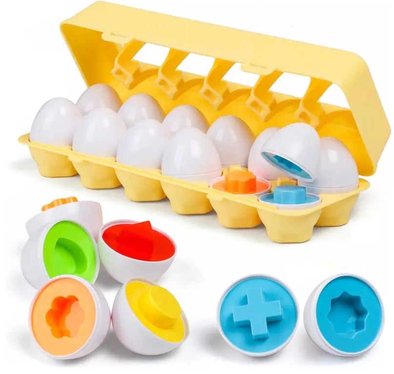 Huevos Didácticos de Encaje – Juguete Sensorial Montessori