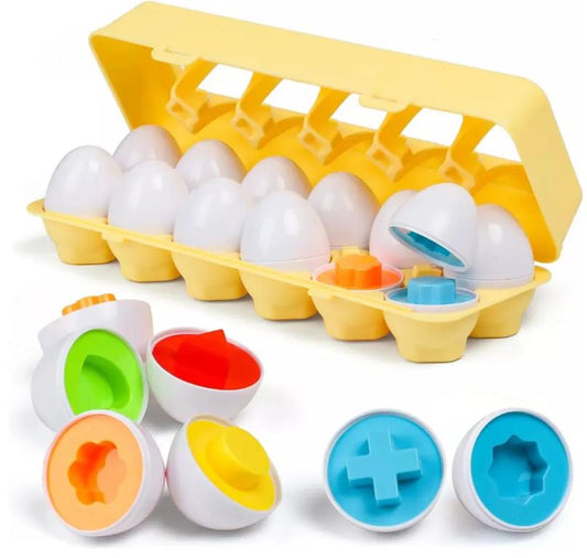 Huevos Didácticos de Encaje – Juguete Sensorial Montessori