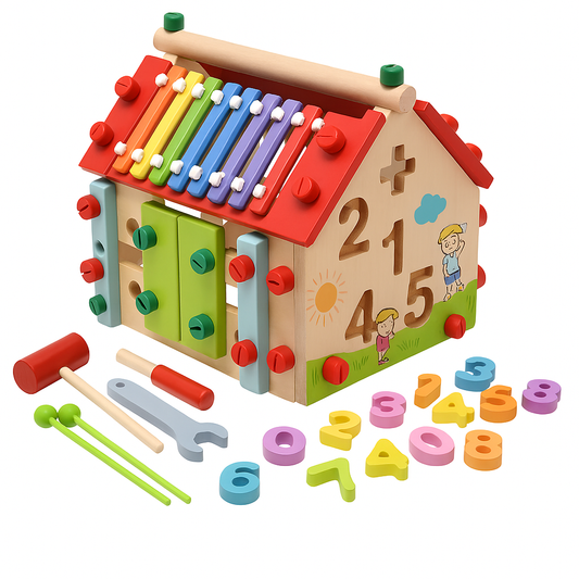 Casa Didáctica de Madera Montessori 8 En 1 - moviBé