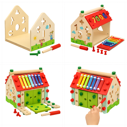 Casa Didáctica de Madera Montessori 8 En 1 - moviBé