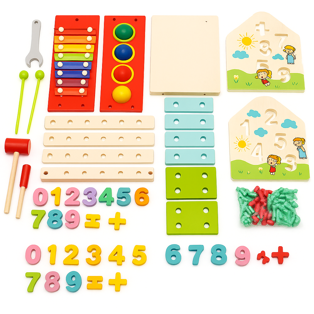 Casa Didáctica de Madera Montessori 8 En 1 - moviBé