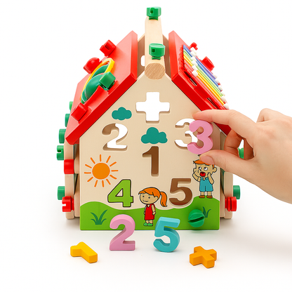 Casa Didáctica de Madera Montessori 8 En 1 - moviBé