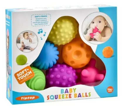 Set de Pelotas de Estimulación Sensorial para tu Bebe,6 unidades