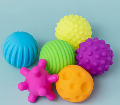 Set de Pelotas de Estimulación Sensorial para tu Bebe,6 unidades